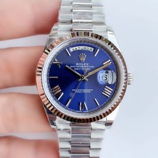 Replica Rolex Day-Date 40 228239 40MM Noob Factory SS Blue Dial Swiss 3255