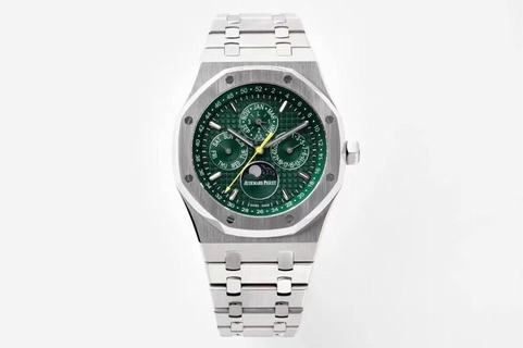 Royal Oak Perpetual Calendar 26606 BF Factory SS Green Dial Swiss 5134