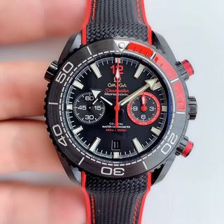 Replica Omega Seamaster Planet Ocean 600M Chronograph Volvo Ocean Race 215.92.46.51.01.001 OM Factory 1:1 Best Edition, Chronograph, 45.5MM, PVD, Black Dial, Black Nylon Strap, SWISS Omega 9900 Automatic Movement