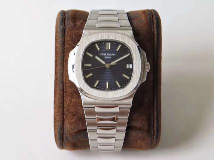 Replica Patek Philippe Nautilus Jumbo 5719/10G-010 PPF Factory 1:1 Best Edition, Stainless Steel Blue Dial, Stainless Steel SWISS Patek Philippe 324SC Automatic Movement