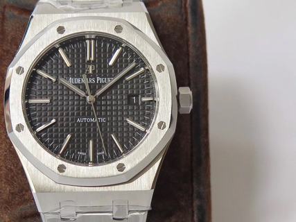Replica Audemars Piguet Royal Oak 15400 ZF Factory SS Black Dial Swiss 3120 (Free Box)
