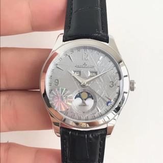 Replica JAEGER-LECOULTRE Master Calendar Moonphase Silver OM Factory 1:1 Best Edition Gray Dial on Brown Leather Strap A866/1