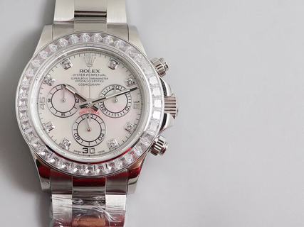 Replica Rolex Daytona Cosmograph JH Factory 1:1 best edition,SS & Diamond MOP Dial Swiss 4130