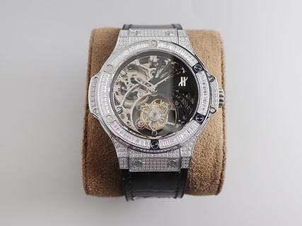 Replica Hublot Big Bang Skeleton Tourbillon Diamonds V3 Maximum?version The best Full Stainless Steel & Skeleton Dial Swiss Tourbillon