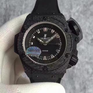 Replica Hublot Big Bang King Power Musee Oceanographique Monaco 731.QX.1140.RX HBB Factory V6 1:1 Best Edition, 48MM, Carbon Fiber, Black Dial, Black Rubber Strap, SWISS ETA 7750 Automatic Movement