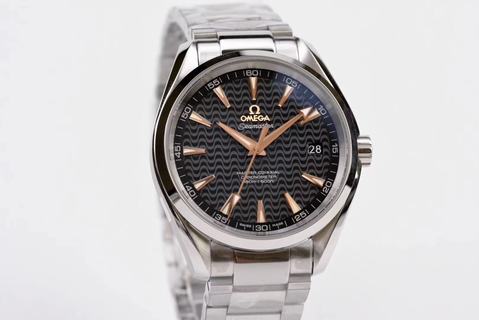 Replica Omega Seamaster Aqua Terra 150M 41mm VS Factory SS Black Dial Swiss 8500 (Free Strap)