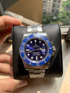 Replica Rolex Submariner Date 116619LB Noob Factory V8 1:1 Best Edition, Stainless Steel, Blue Ceramic Bezel & Platinum Markers, Blue Dial, NEW Rolex Stainless Steel Bracelet, SWISS Rolex 3135 Automatic Movement