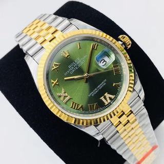 Replica Rolex Datejust 36mm 126233 EW Factory & Yellow Gold# Green Dial Swiss 3235