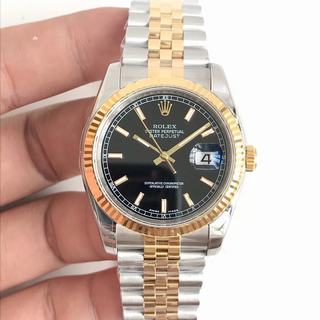 Replica Rolex Datejust 36MM 116233 Noob Factory AR V2 1:1 Best Edition, Stainless Steel, Yellow Gold Bezel, Black Dial, Stainless Steel & Yellow Gold Bracelet, SWISS Rolex 3135 Automatic Movement
