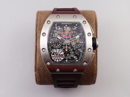Replica Richard Mille RM011 Chrono KV Factory V3 Latest Maximum?version SS Black Dial Swiss 7750 