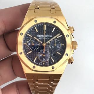 Replica Audemars Piguet Royal Oak Chronograph 26331 BF Factory Factory 1:1 Best Edition, Chronograph, 41MM, Yellow Gold, Black Dial & Black Subdials, Stainless Steel Bracelet, SWISS ETA 7750 Automatic Movement