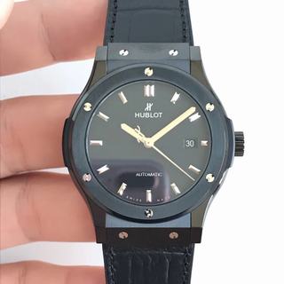 Replica Hublot Classic Fusion Ceramic Black 511.CM.7170.LR JJ Factory 1:1 Best Edition, Ceramic, Black Dial, Black Leather Strap, SWISS ETA 2892 Automatic Movement