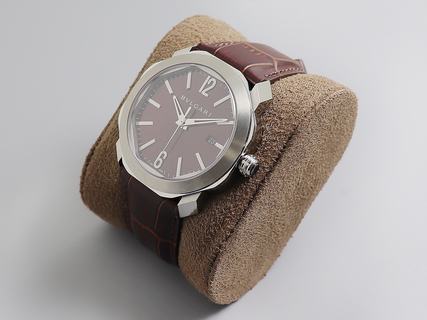 Replica Bvlgari Octo Solotempo 101964 The Best BV Factory Silver With Brown Dial Swiss BVL193