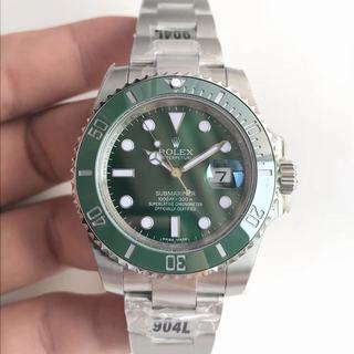 Replica Rolex Submariner Date 116610LV Noob Factory V9S 1:1 Best Edition, Stainless Steel 904L, Green Ceramic Bezel & Platinum Markers, Green Dial, Stainless Steel 904L Bracelet, SWISS Rolex 3135 Automatic Movement