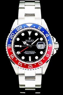 Replica Rolex GMT Master II Blue-red black ceramic bezel Dial