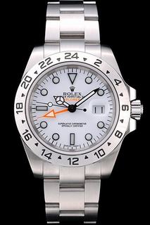 Rolex Explorer Stainless Steel White Dial Tachymeter Bezel