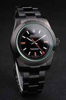 Rolex Milgauss Tinted Green Saphire Pro-Hunter Black Dial