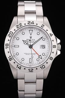Rolex Explorer Stainless Steel White Dial Tachymeter