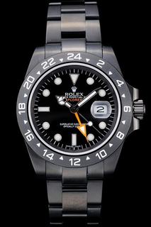 Swiss Rolex Explorer Black Ceramic Bezel Black Dial Tachymeter
