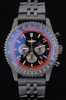 Breitling certifi Black Stainless Steel Strap Black Dial Chronograph 80172