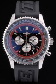 Breitling certifi Black Rubber Strap Black Dial Chronograph 80182