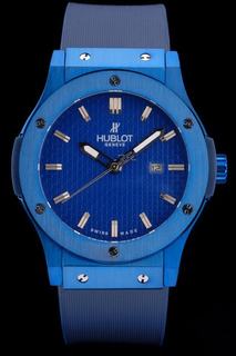 Hublot Big Bang Blue Rubber Strap Blue Checkered Dial 80198