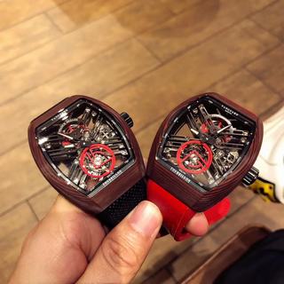 Replica Franck Muller Vanguard Skeleton V 45 S6 SQT CARBONE NR Seiko Factory 1:1 Best Edition, Carbon Fiber, Skeleton Dial, Black Nylon Strap, SWISS Tourbillon Manual Winding