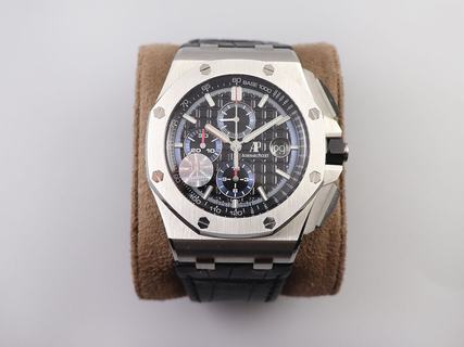 Replica Audemars Piguet Royal Oak Offshore Chronograph 26412PT JF Factory V2 SS Black Dial Swiss 3126