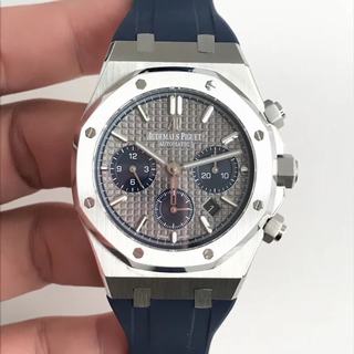 Replica Audemars Piguet Royal Oak Chronograph 26331 BF Factory 1:1 Best Edition, Chronograph, 41MM, Stainless Steel, Grey Dial, Blue Rubber Strap , SWISS ETA 7750 Automatic Movement