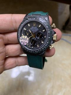 Replica Rolex Daytona Cosmograph NTPT Carbon By DIW WWF Factory Black Dial Swiss 7750