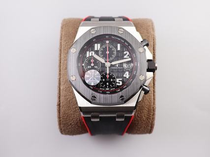 Replica Audemars Piguet Royal Oak Offshore Chronograph Edition Dark Knight 26470 JF Factory 1:1 Maximum version V2 SS Black Dial Swiss 3126
