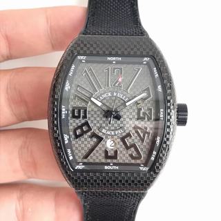 Replica Franck Muller Vanguard V45 ABF Factory 1:1 Best Edition, PVD, Black Dial, Black Nylon Strap, SWISS ETA 2824-2 Automatic Movement