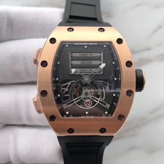 Replica Richard Mille RM69 Erotic Tourbillon Noob Factory KV 1:1 Best Edition, Rose Gold, Black Dial, Black Rubber Strap, SWISS Richard Mille Caliber RM69