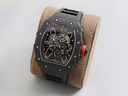 Replica Richard Mille RM35-01 Rafael Nadal New KV Factory V3 Maximum?version Forged Carbon Black Dial M8215