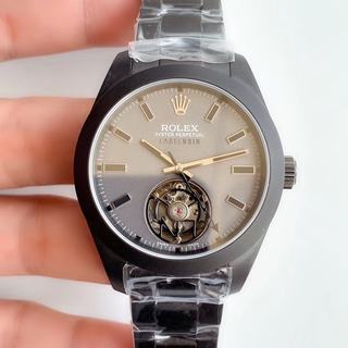 Replica Rolex Label Noir's Polarizing Milgauss Tourbillon JB Factory 1:1 Best Edition, 40MM Black 316L Stainless Steel Gray Dial SWISS Rolex 3131 Manual Winding