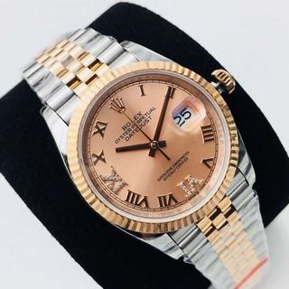 Replica Rolex Datejust 36mm 116233 EW Factory SS & Rose Gold Pink Dial Swiss 3235