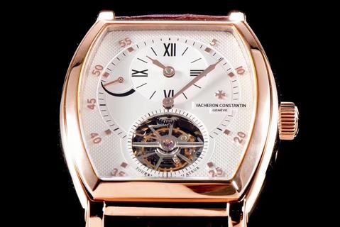 Replica Vacheron Constantin Malte P88172/000R-X0001 Tourbillon Tonneau Regulator 1:1 Best Edition, Power Reserve, Rose gold White Dial, Black Leather Strap, SWISS Real Tourbillon Manual Winding