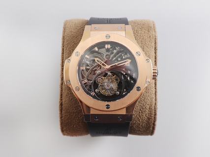 Replica Hublot Big Bang Skeleton Tourbillon V3 Maximum?version The best Full Stainless Steel & Rose Gold Skeleton Dial Swiss Tourbillon