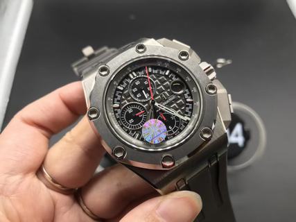 Replica Audemars Piguet Royal Oak Offshore 44mm Titanium Michael Schumacher 1:1 JF Best Edition A3126 (Free XS Strap) V2 w/ Cyclops