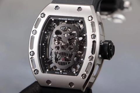 Replica Richard Mille RM052 Tourbillon Skeleton Seiko Factory 1:1 best edition, 314L Stainless Steel Skull Dial Swiss Tourbillon