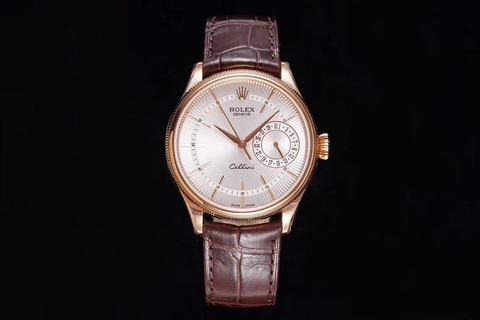 Replica Rolex Cellini Date 50515 GM Factory Rose Gold Silver Dial Swiss 3165