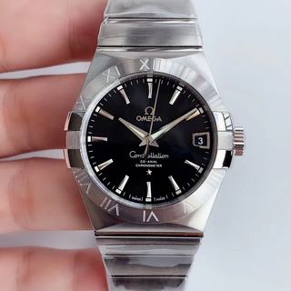 Replica Omega Constellation 123.10.38.21.01.001 VS Factory 1:1 Best Edition, 38MM, Stainless Steel, Black Dial, Stainless Steel Bracelet, SWISS Omega 8500 Automatic Movement