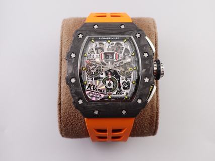 Replica Richard Mille RM011 NTPT Chrono KV Factory V2 Latest Maximum version Forged Carbon Black Dial Swiss 7750 