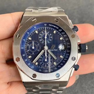 Replica Audemars Piguet Royal Oak Offshore 25th 26237ST.OO.1000ST.01 JF Factory 1:1 Best Edition, Stainless Steel, Blue Dial, Stainless Steel Bracelet, SWISS ETA 7750 Automatic Movement