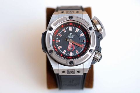 Replica Hublot Big Bang King Power Alinghi 4000 SF Factory 1:1 Best Edition, 48MM, Titanium, Black Dial, Black Rubber Strap, SWISS HUB1401 Automatic Movement