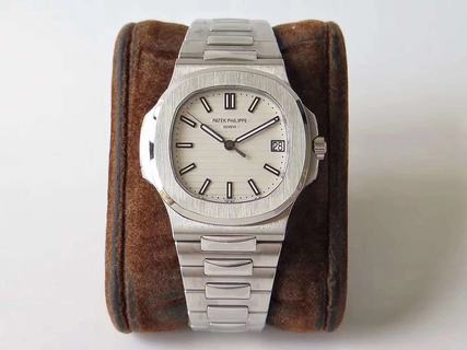 Replica Patek Philippe Nautilus 5719/10G-010 PPF Factory 1:1 Best Edition, Stainless Steel White Dial, Stainless Steel SWISS Patek Philippe 324SC Automatic Movement