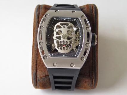 Replica Richard Mille RM052 Tourbillon EUR Factory1:1 Best Edition, Swiss Aviation titanium Black Rubber Strap, SWISS Tourbillon Manual Winding