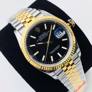 Replica Rolex Datejust 36mm 126233 EW Factory & Yellow Gold# Black Dial Swiss 3235