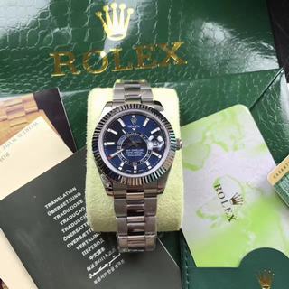 Replica Rolex Sky-Dweller Noob Factory 1:1 Best Edition, 42MM, Stainless Steel, Blue Dial, Stainless Steel Bracelet, SWISS Rolex 3255 Automatic Movement