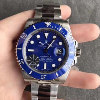 Replica Rolex Submariner Date 116619LB Noob Factory JF 1:1 Best Edition, Stainless Steel, Blue Ceramic Bezel, Blue Dial, NEW Rolex Stainless Steel Bracelet, SWISS ETA 2824-2 Automatic Movement
